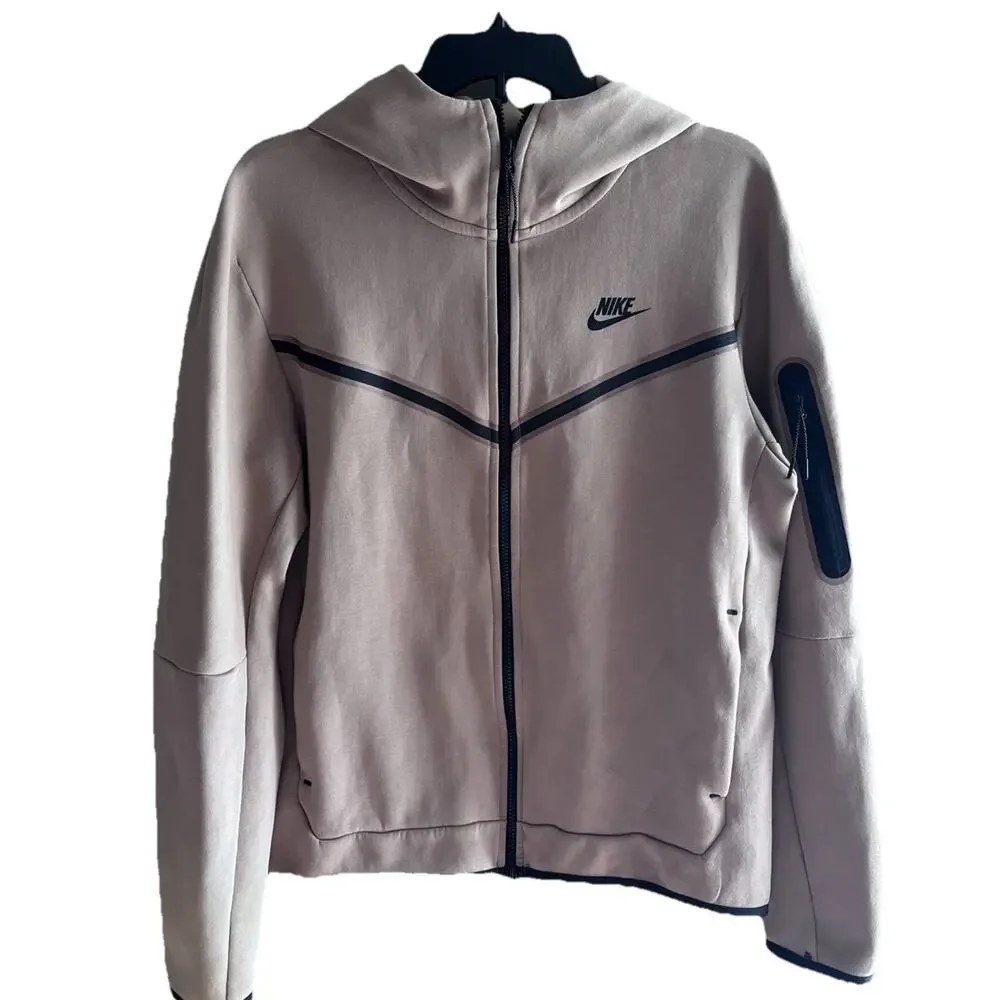 Nike Sportswear Tech Fleece Full-Zip Hoodie Light Bone/Black Medium